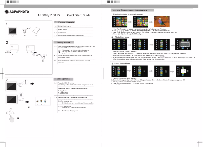 Imagen de la primera página del manual del dispositivo AF 5088 PS