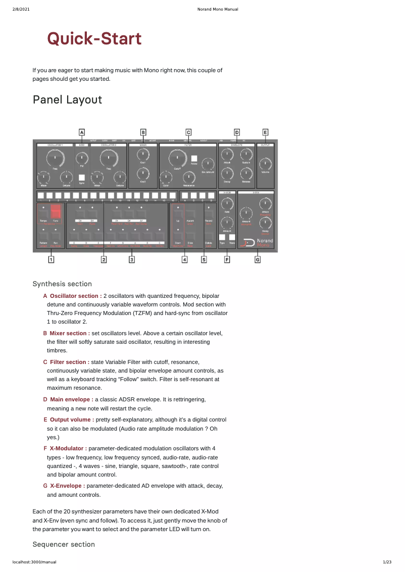 Imagen de la primera página del manual del dispositivo Mono