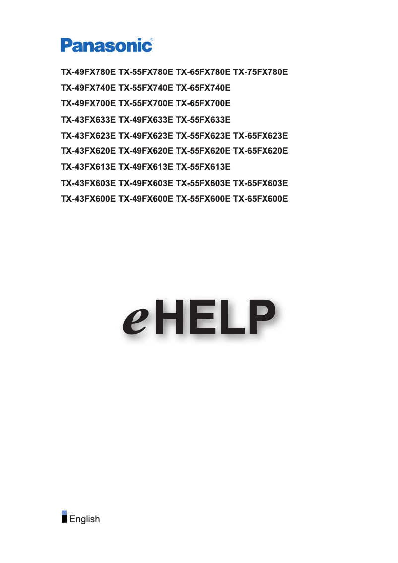 Imagen de la primera página del manual del dispositivo TX-49FX633E