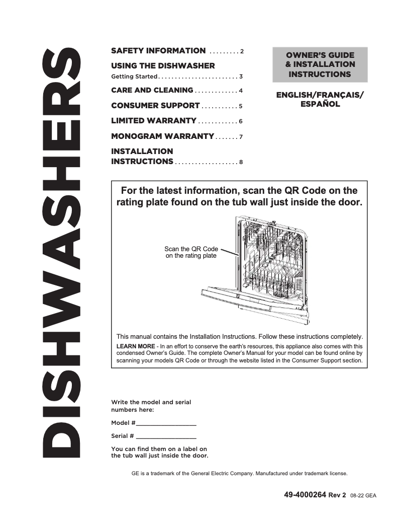 Imagen de la primera página del manual del dispositivo Profile PDP715SYNFS