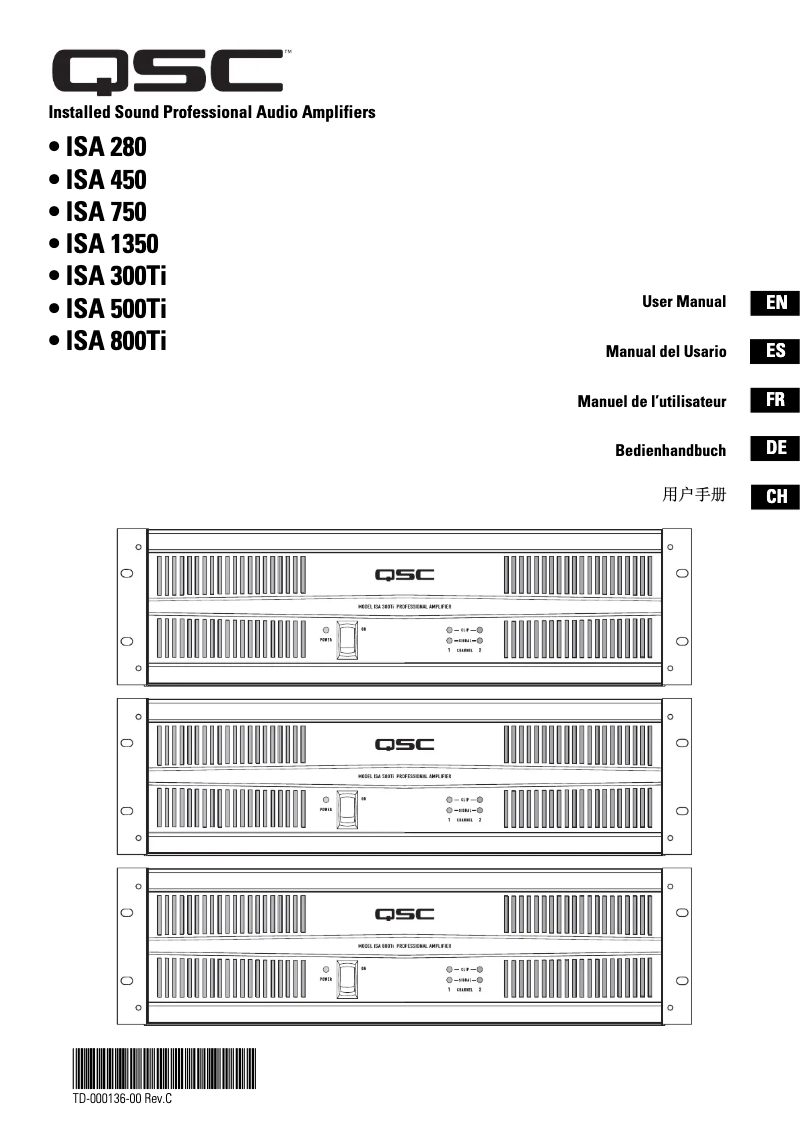 Imagen de la primera página del manual del dispositivo ISA750
