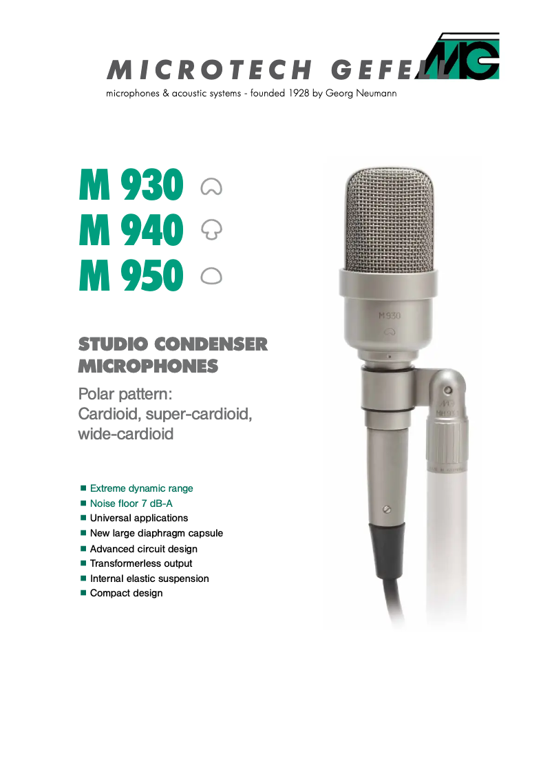 Imagen de la primera página del manual del dispositivo M 940