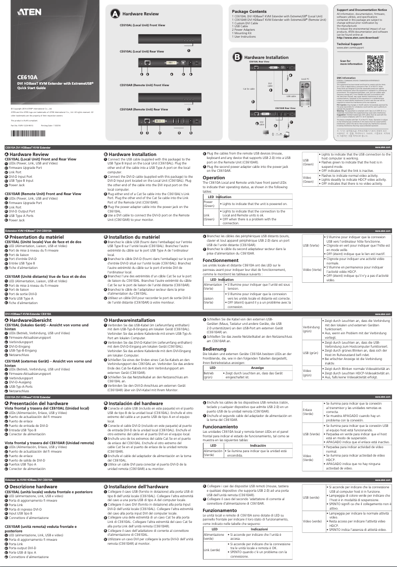 Página nº 1 - Manual de usuario ATen CE610A