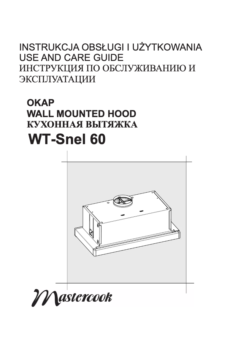 Imagen de la primera página del manual del dispositivo WT-Snel 60