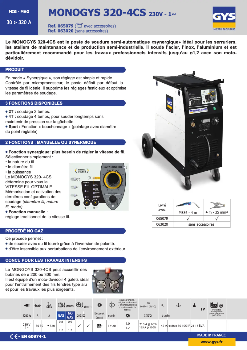 Imagen de la primera página del manual del dispositivo Monogys 320-4Cs