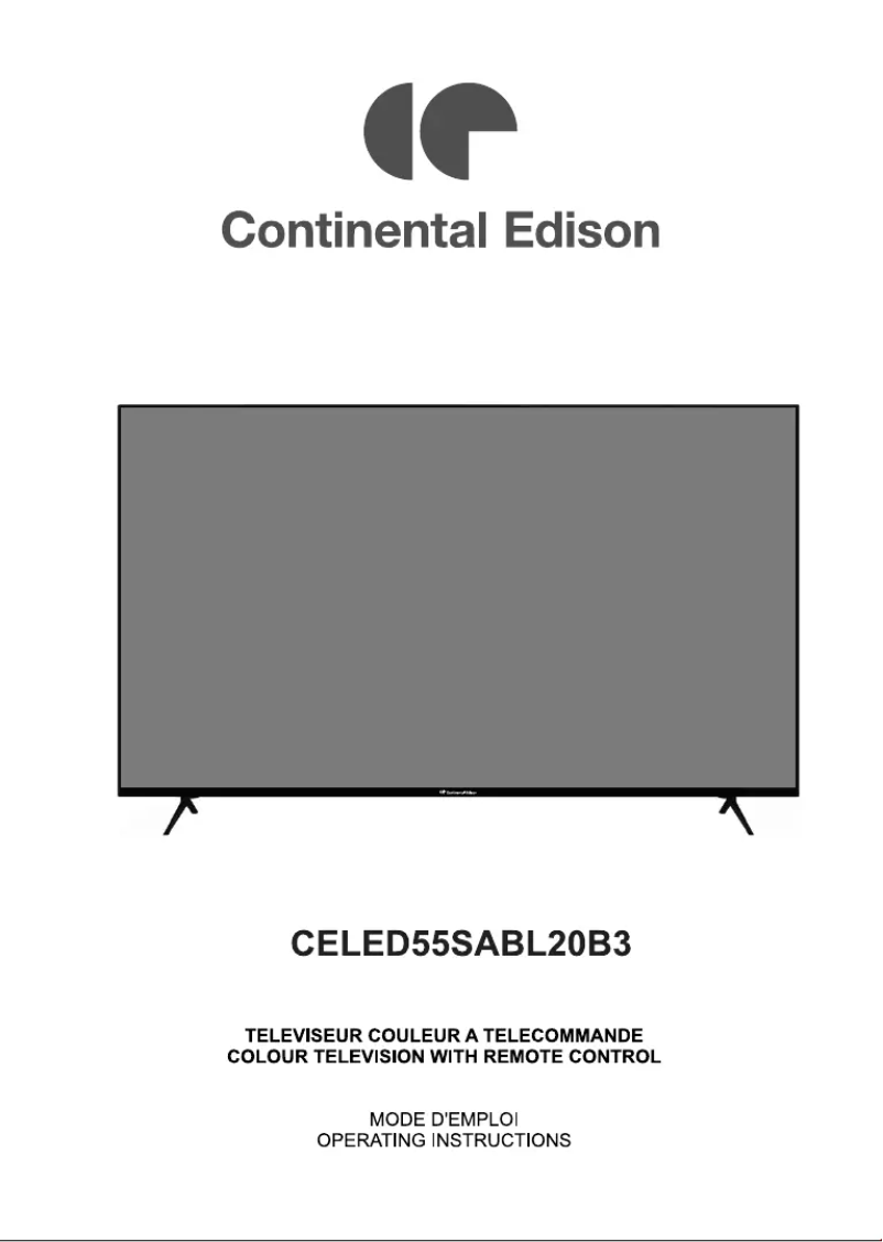 Imagen de la primera página del manual del dispositivo CELED55SABL20B3