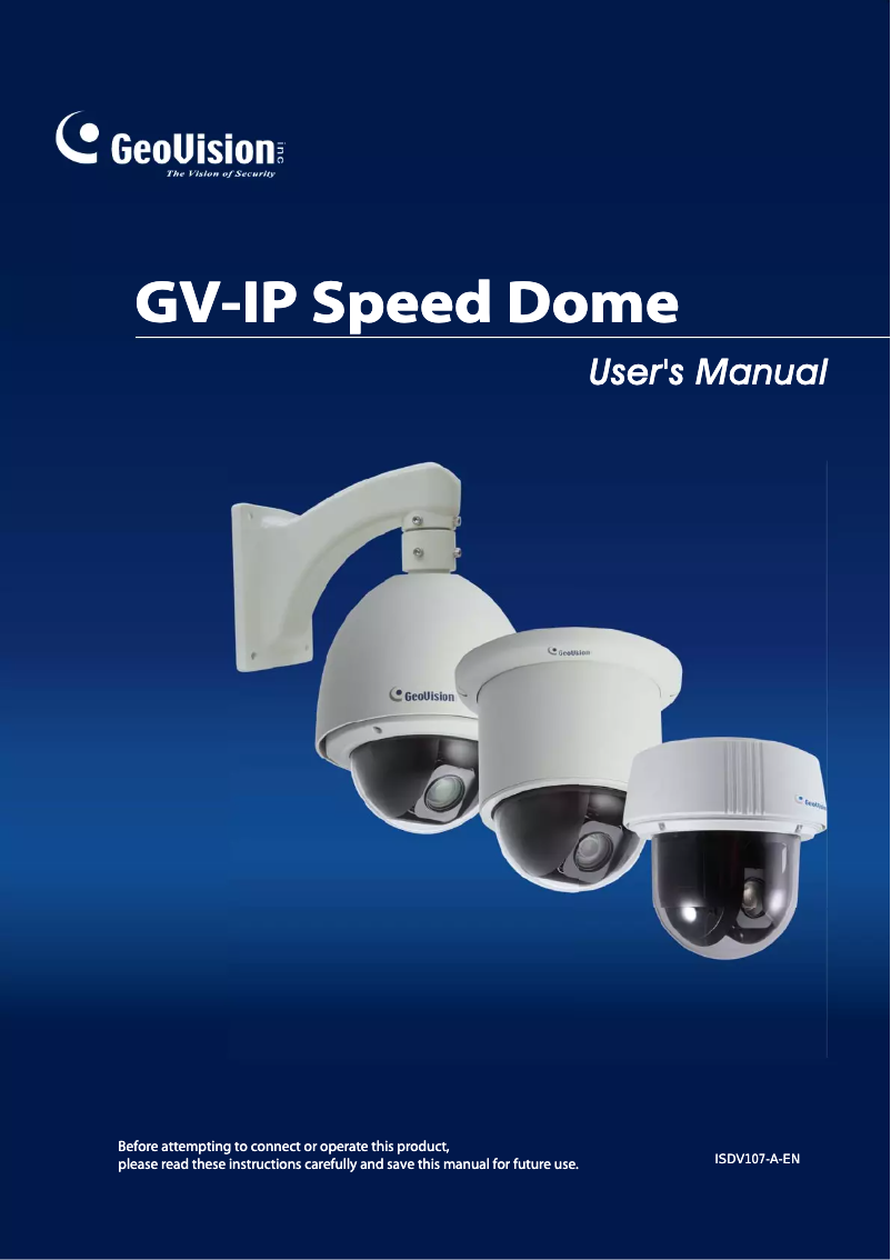 Página 1 del manual Manual de usuario Geovision GV-SD220-S30