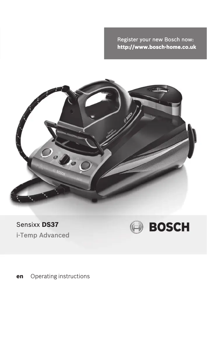 Página 1 del manual Manual de usuario Bosch Sensixx DS37 TDS3771GB