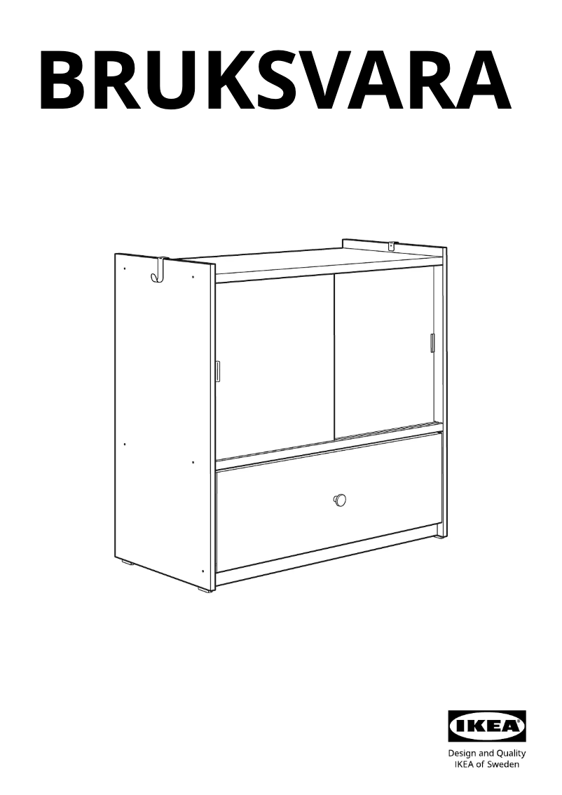 Página 1 del manual Manual de usuario Ikea BRUKSVARA 505.758.92