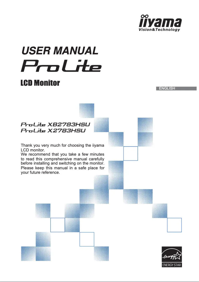 Imagen de la primera página del manual del dispositivo ProLite XB2783HSU