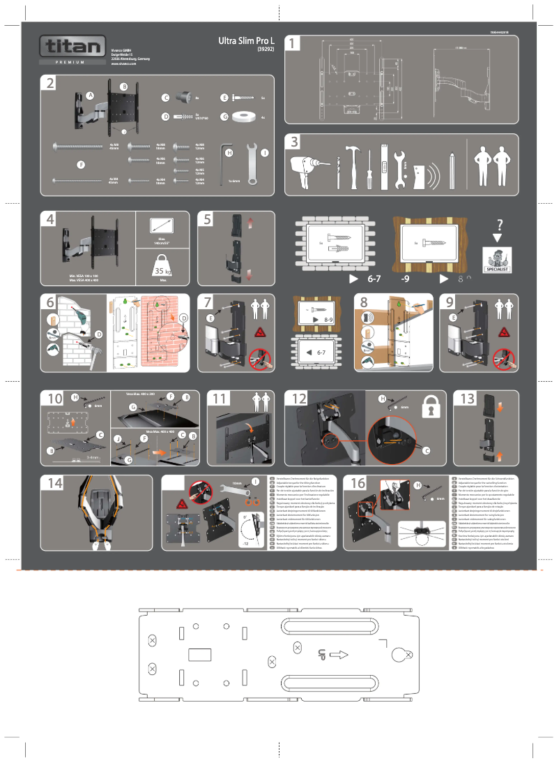 Página 1 del manual Manual de usuario Titan Ultra Slim Pro L