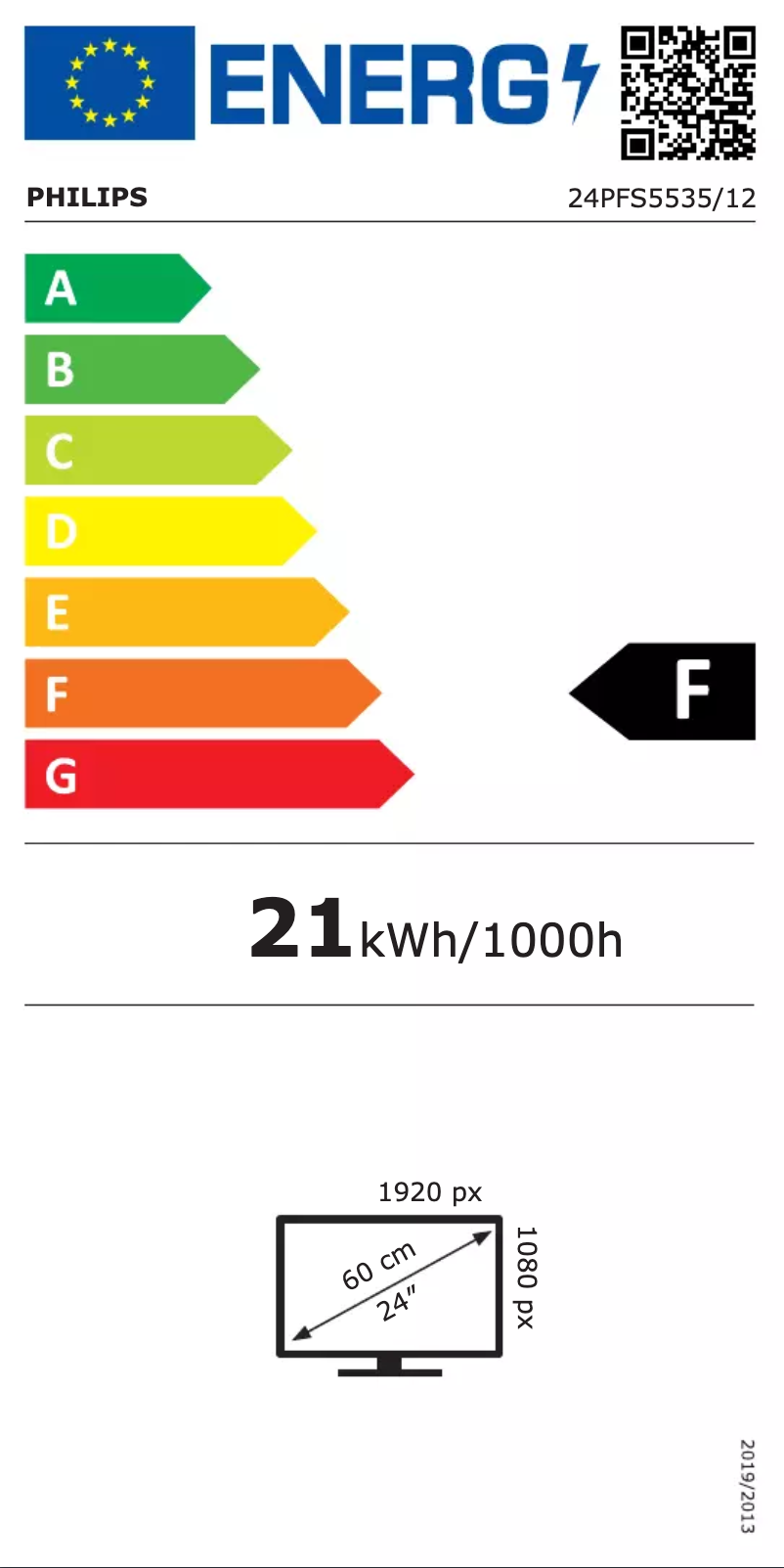 Imagen de la primera página del manual del dispositivo 24PFS5535