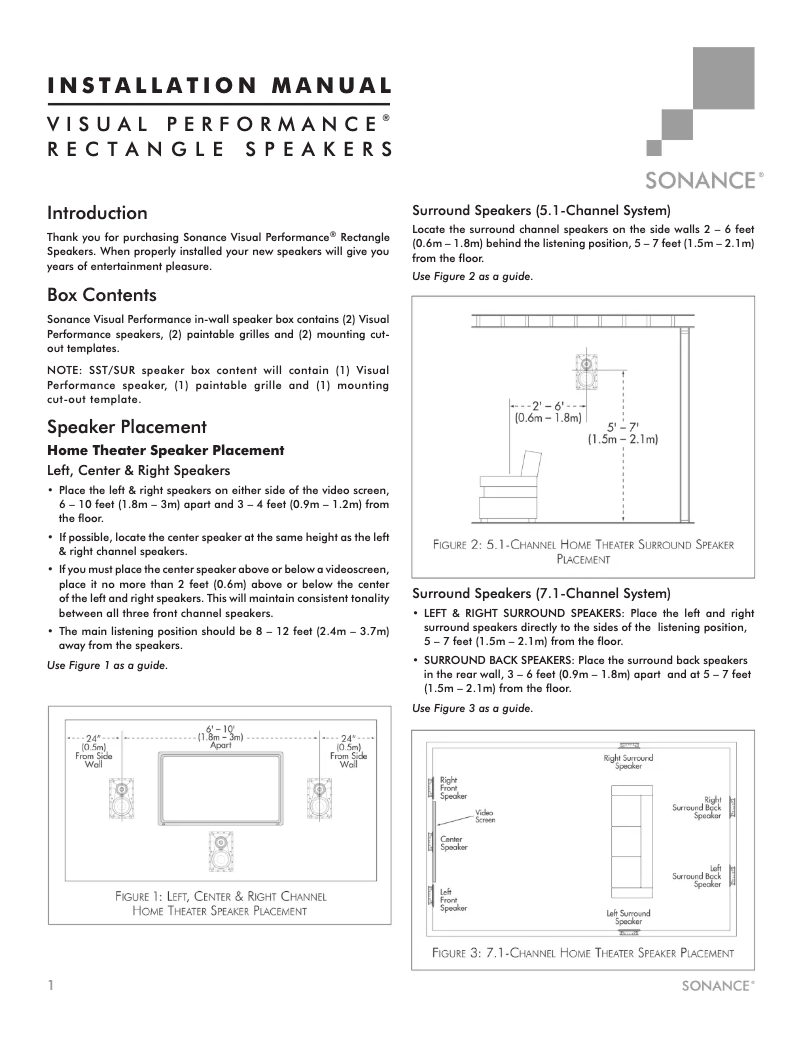 Imagen de la primera página del manual del dispositivo Visual Performance