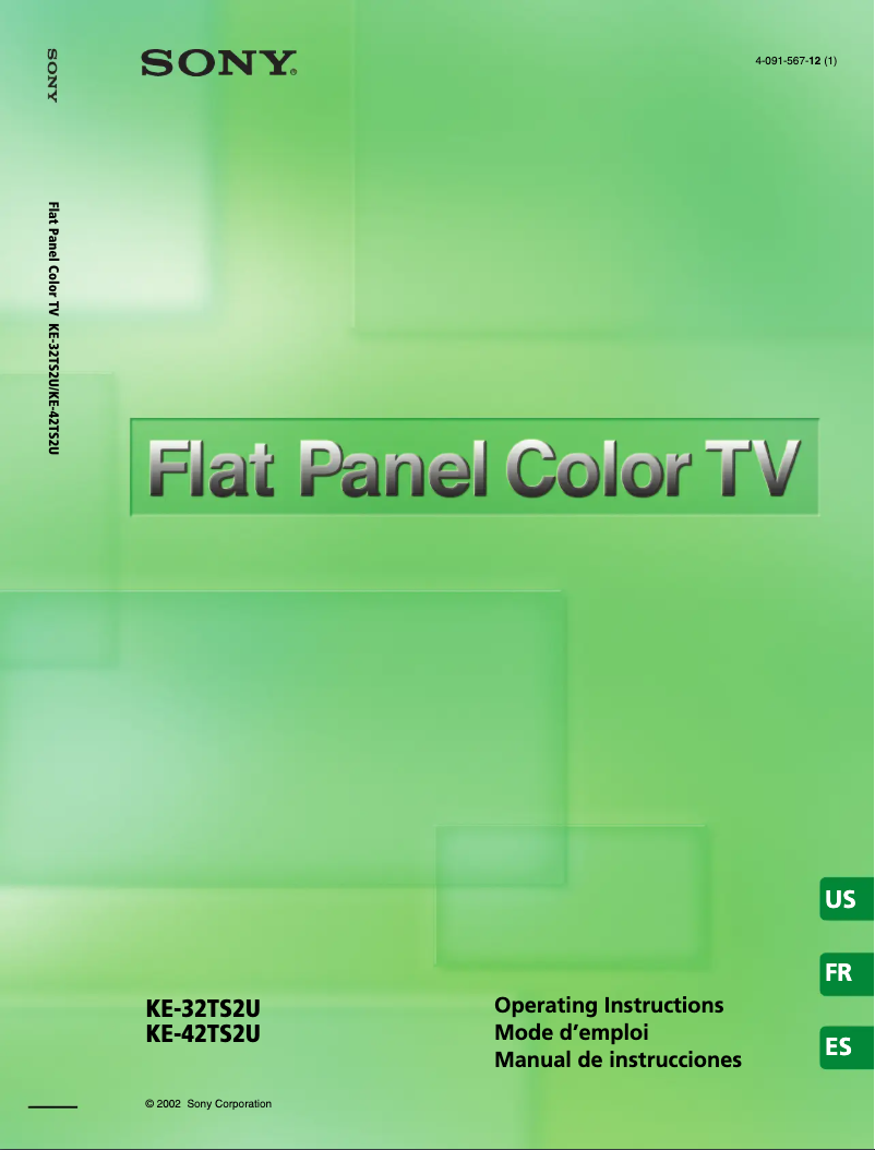 Imagen de la primera página del manual del dispositivo KE-42TS2U