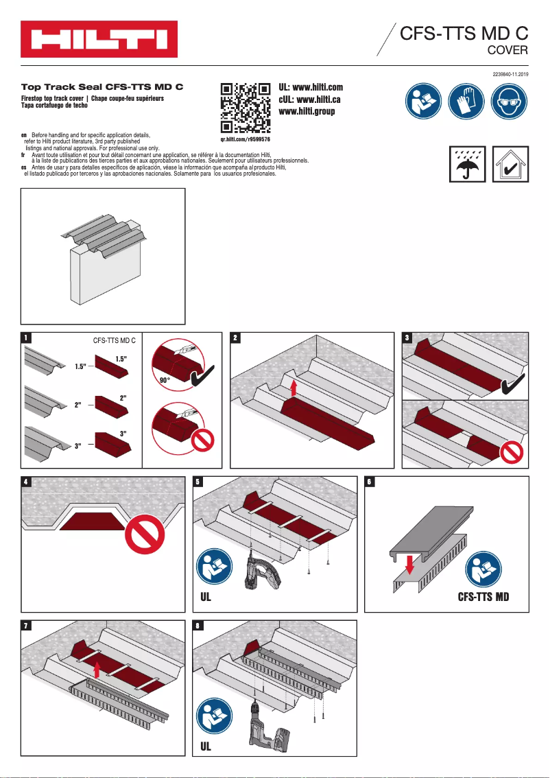 Página 1 del manual Manual de usuario Hilti CFS-TTS MD C