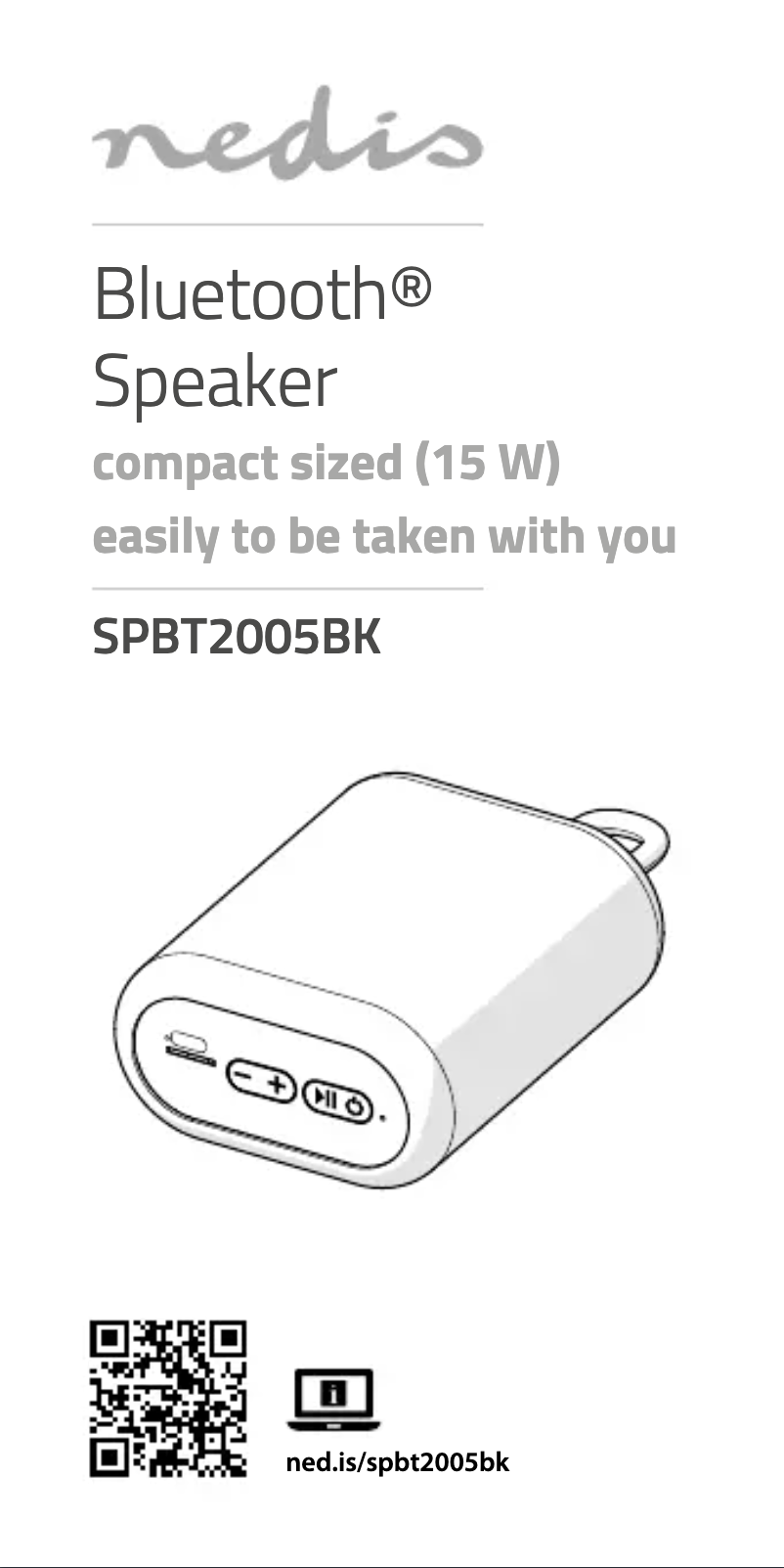 Página 1 del manual Manual de usuario Nedis SPBT2005BK