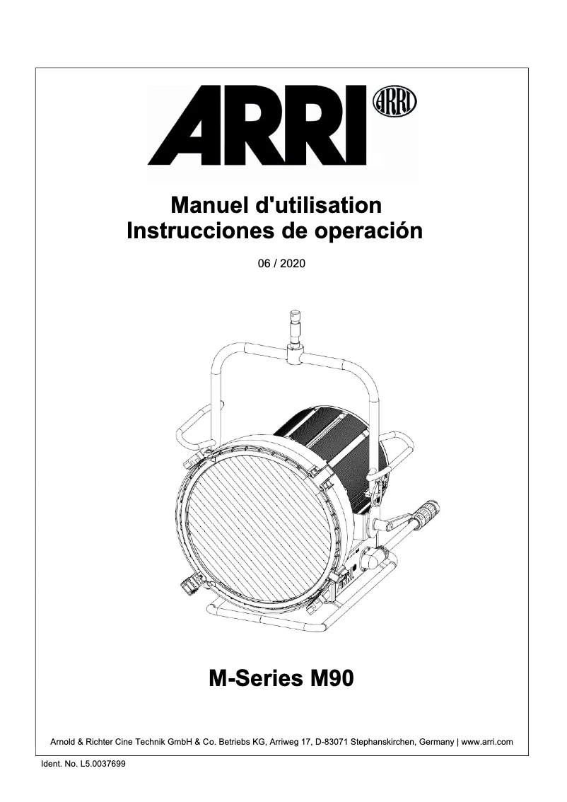 Imagen de la primera página del manual del dispositivo M90