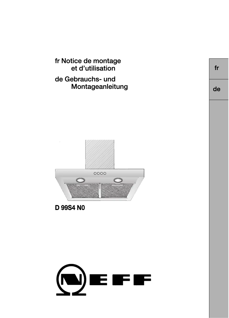 Página 1 del manual Manual de usuario Neff D99S4N0