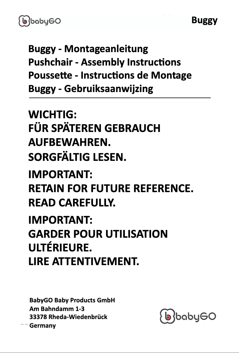 Imagen de la primera página del manual del dispositivo Buggy