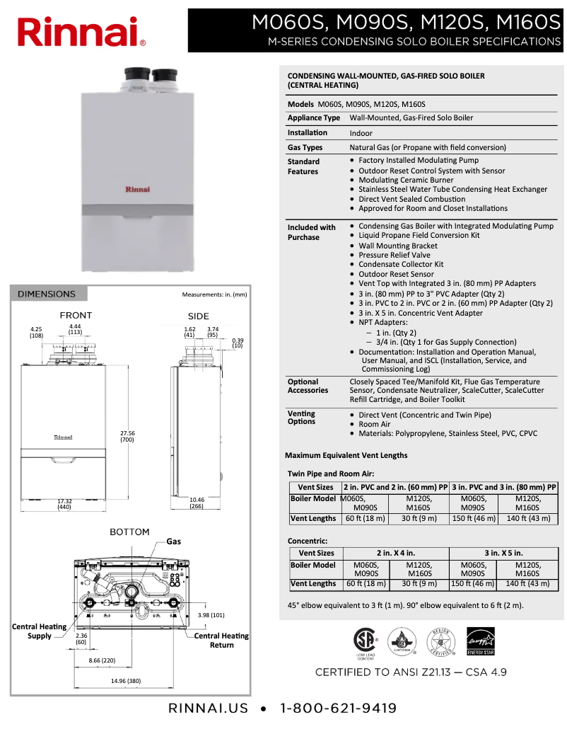 Imagen de la primera página del manual del dispositivo M120SN