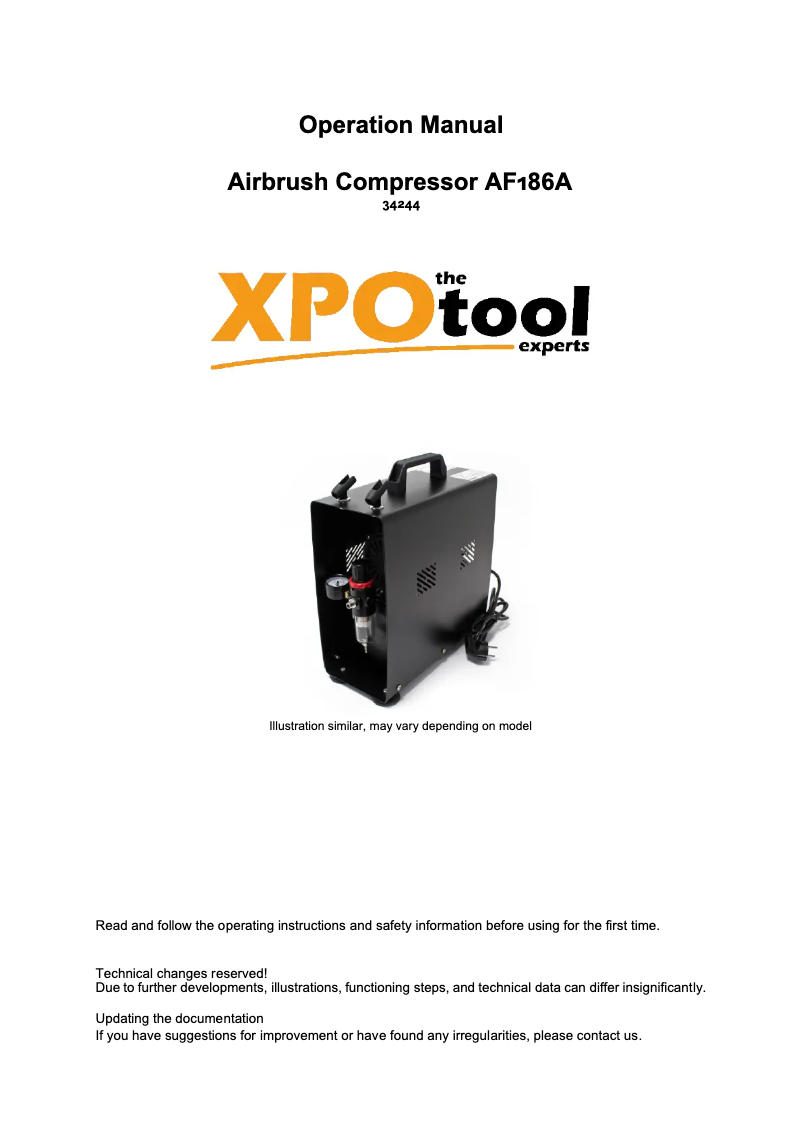 Página nº 1 - Manual de usuario WilTec AF186A