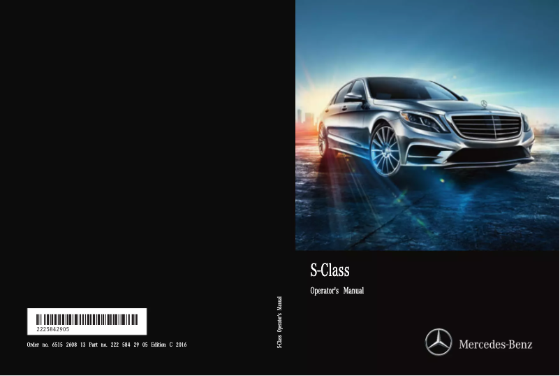 Página 1 del manual Manual de usuario Mercedes-Benz S600 Maybach (2016)