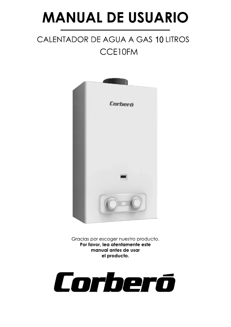 Página nº 1 - Manual de usuario Corbero CCE10FMGB