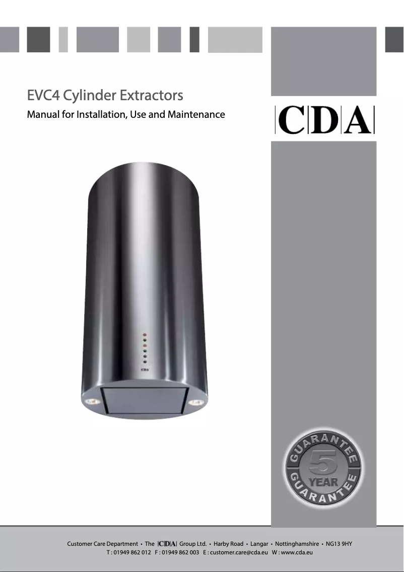 Imagen de la primera página del manual del dispositivo EVC4