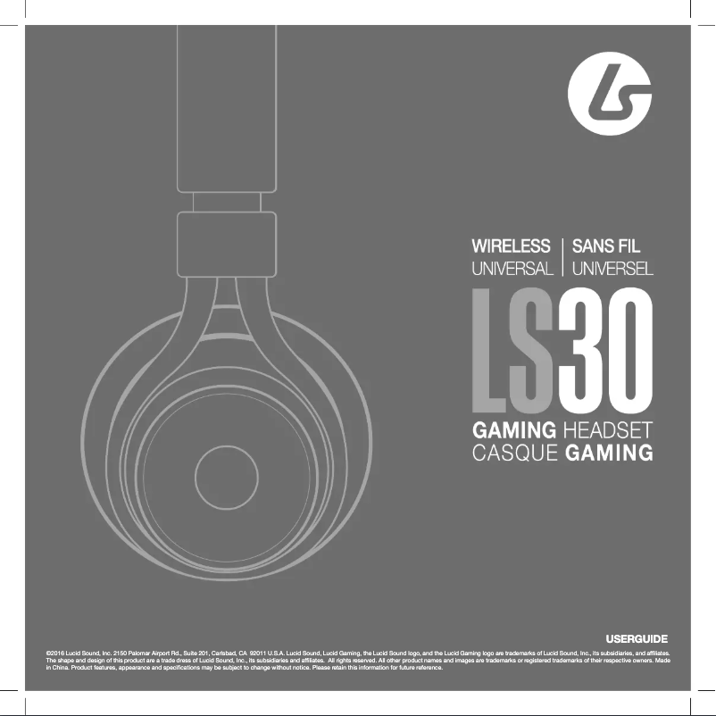 Imagen de la primera página del manual del dispositivo LS30