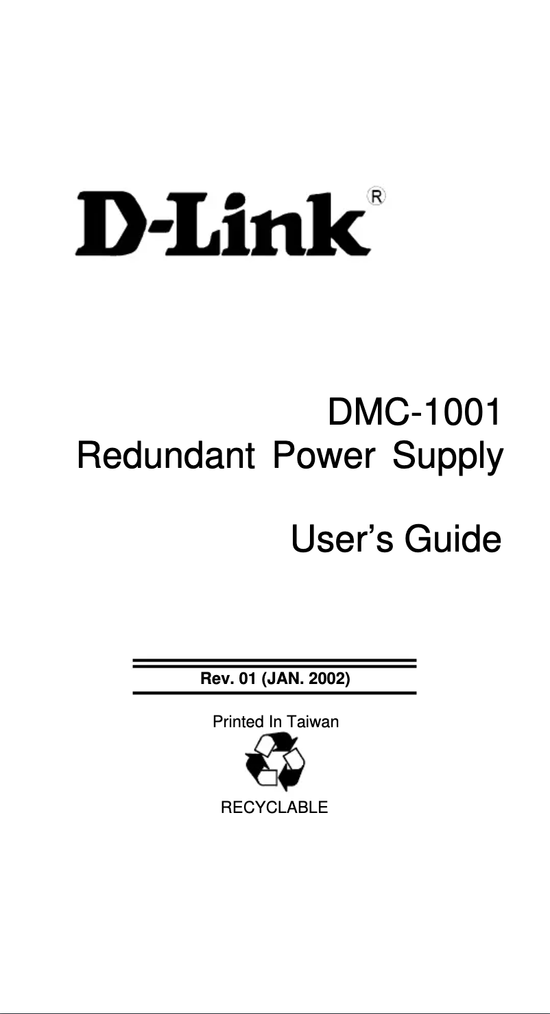 Imagen de la primera página del manual del dispositivo DMC-1001