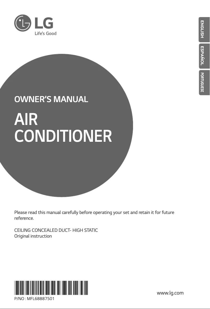Página 1 del manual Manual de usuario LG ARNU36GBGA4