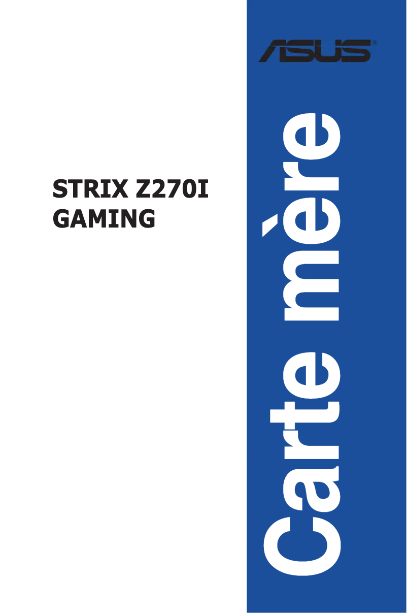 Página 1 del manual Manual de usuario Asus ROG STRIX Z270-I GAMING