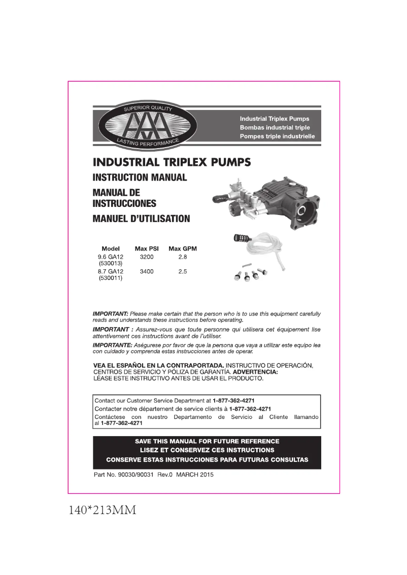 Imagen de la primera página del manual del dispositivo 90036