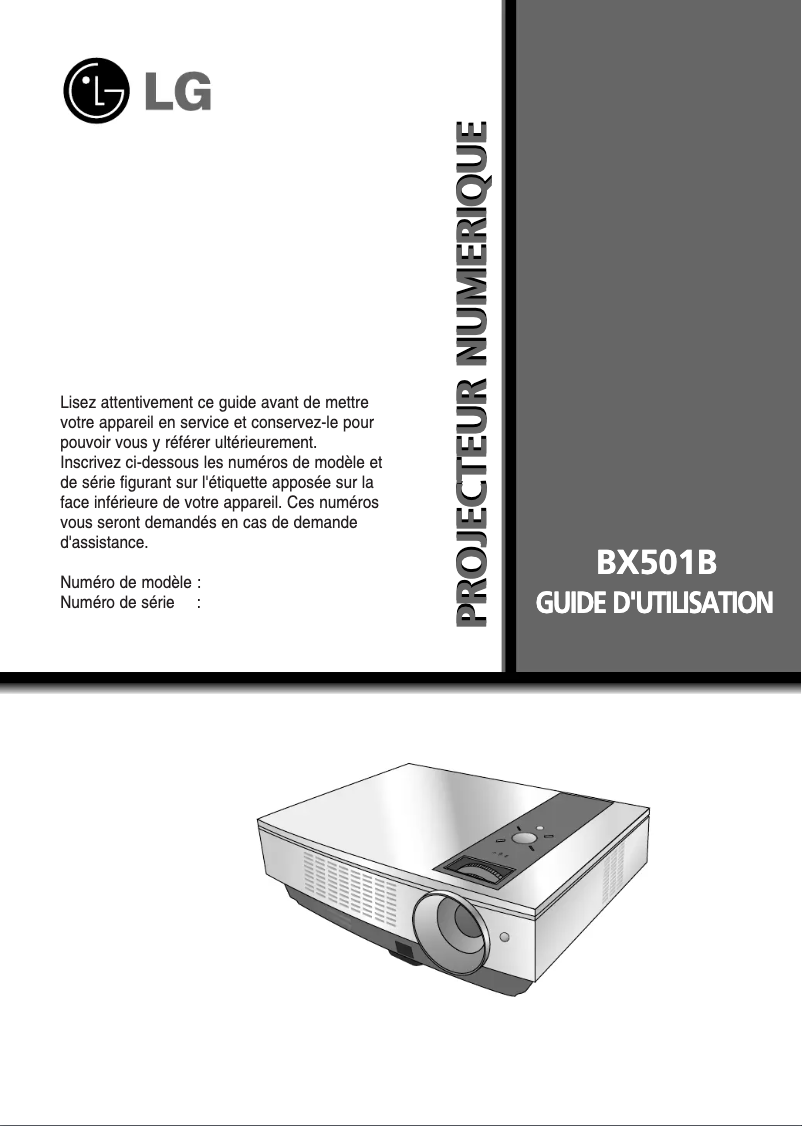Imagen de la primera página del manual del dispositivo BX501B