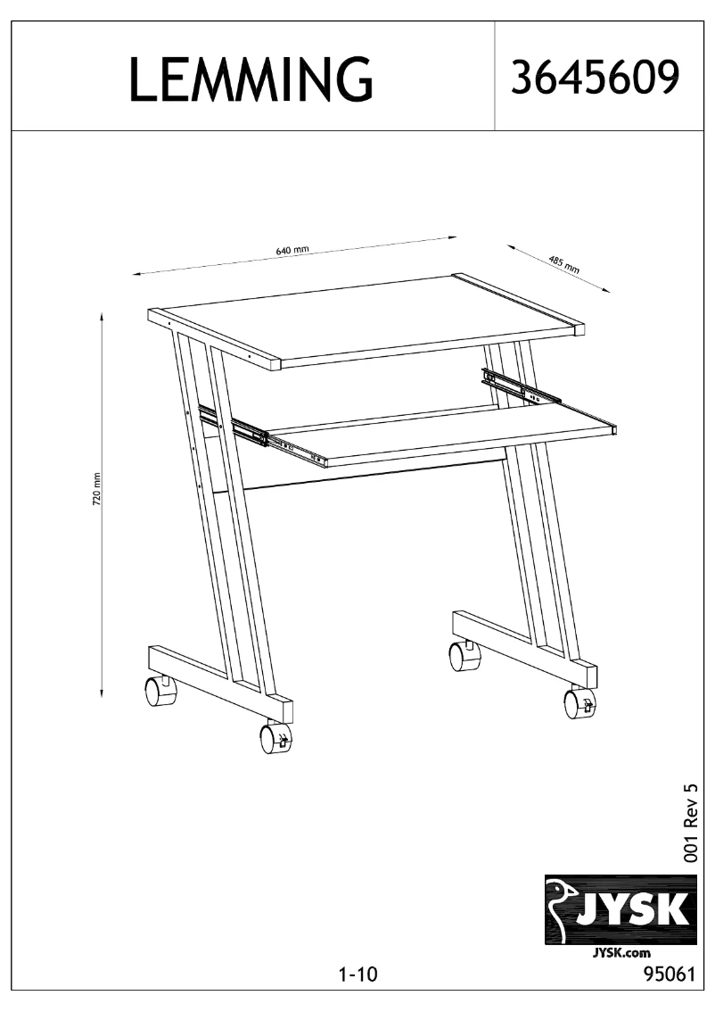 Imagen de la primera página del manual del dispositivo Lemming (64x73x48)