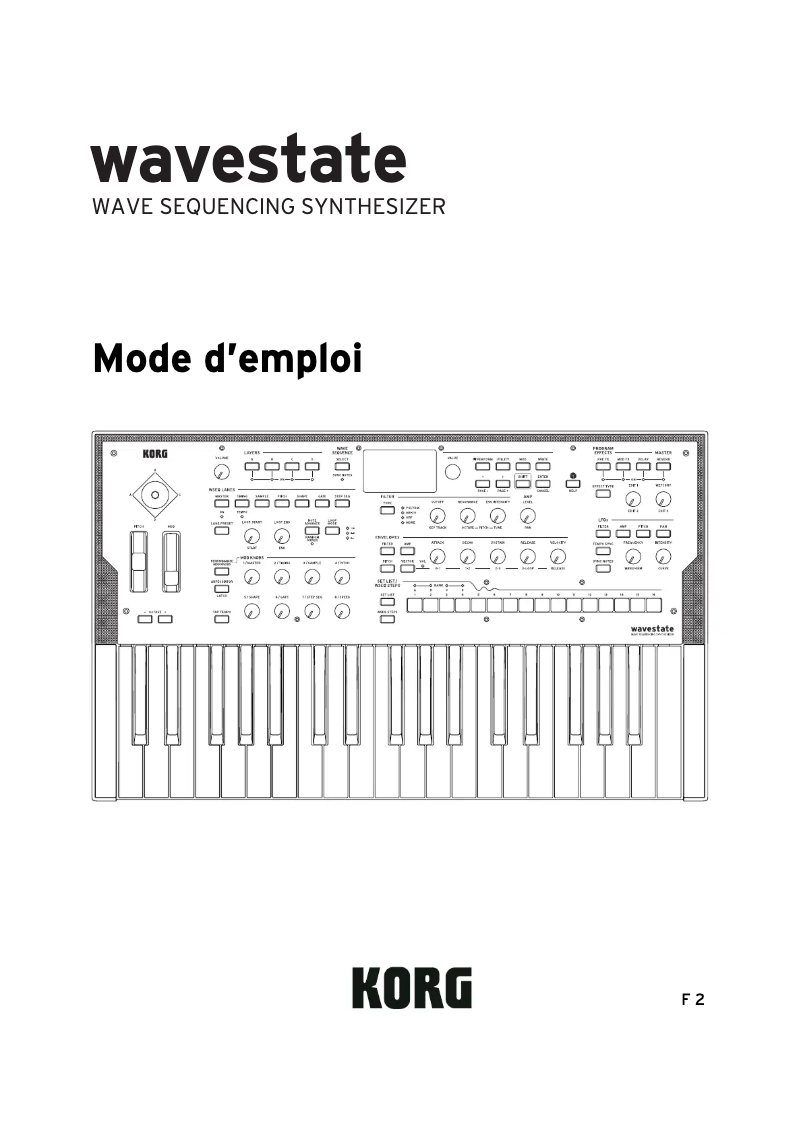Imagen de la primera página del manual del dispositivo Wavestate