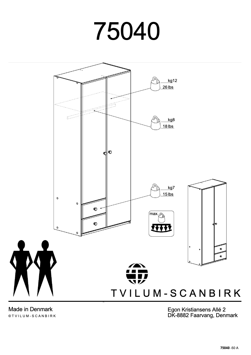 Imagen de la primera página del manual del dispositivo Dallerup (88x200x50)