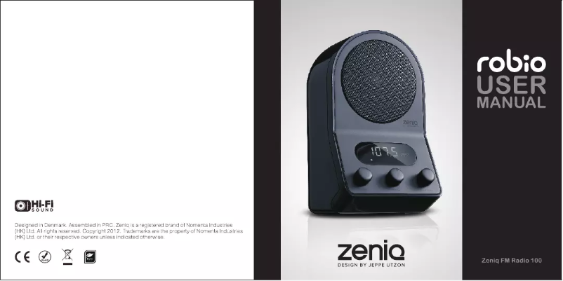 Página 1 del manual Manual de usuario Zeniq Robio