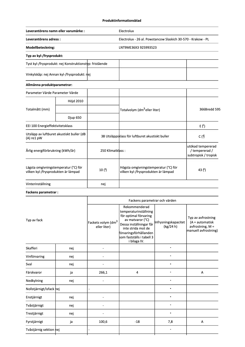 Imagen de la primera página del manual del dispositivo LNT9ME36X3