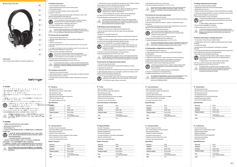 Imagen de la primera página del manual del dispositivo HPS5000