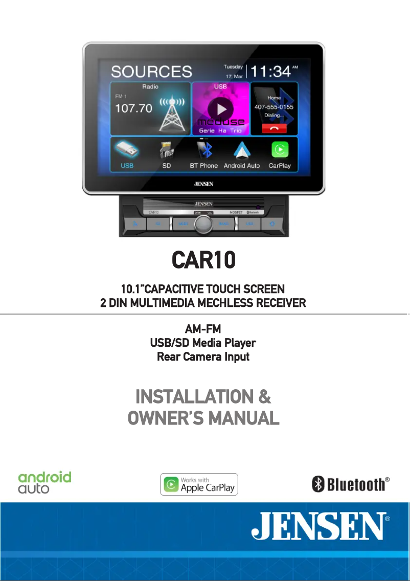 Imagen de la primera página del manual del dispositivo CAR10