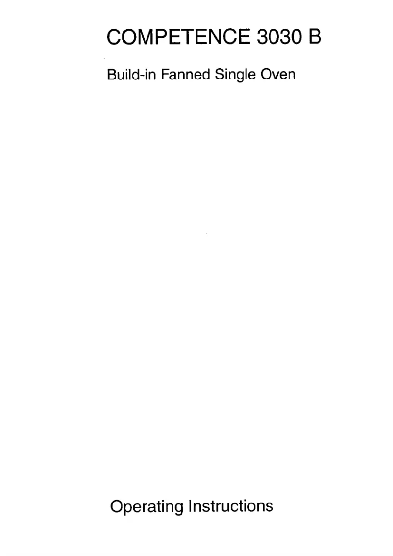 Imagen de la primera página del manual del dispositivo Competence 3030 B D