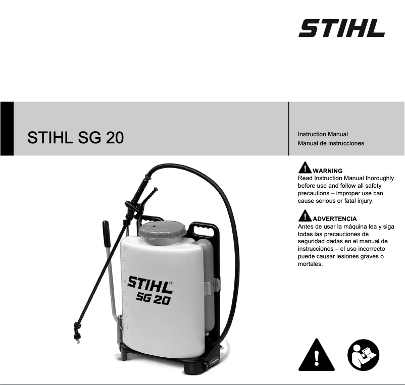 Página 1 del manual Manual de usuario Stihl SG 20