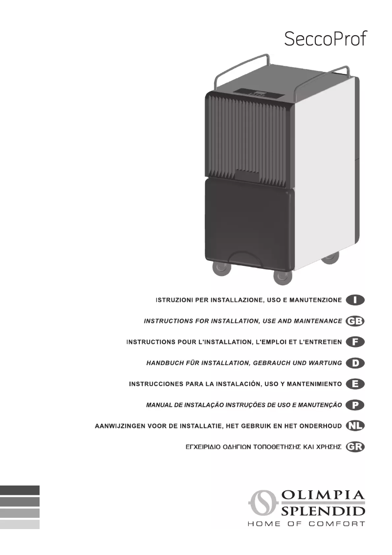 Imagen de la primera página del manual del dispositivo SeccoProf 28-38