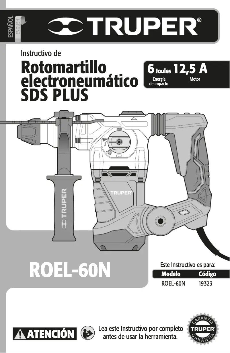 Página 1 del manual Manual de usuario Truper ROEL-60N