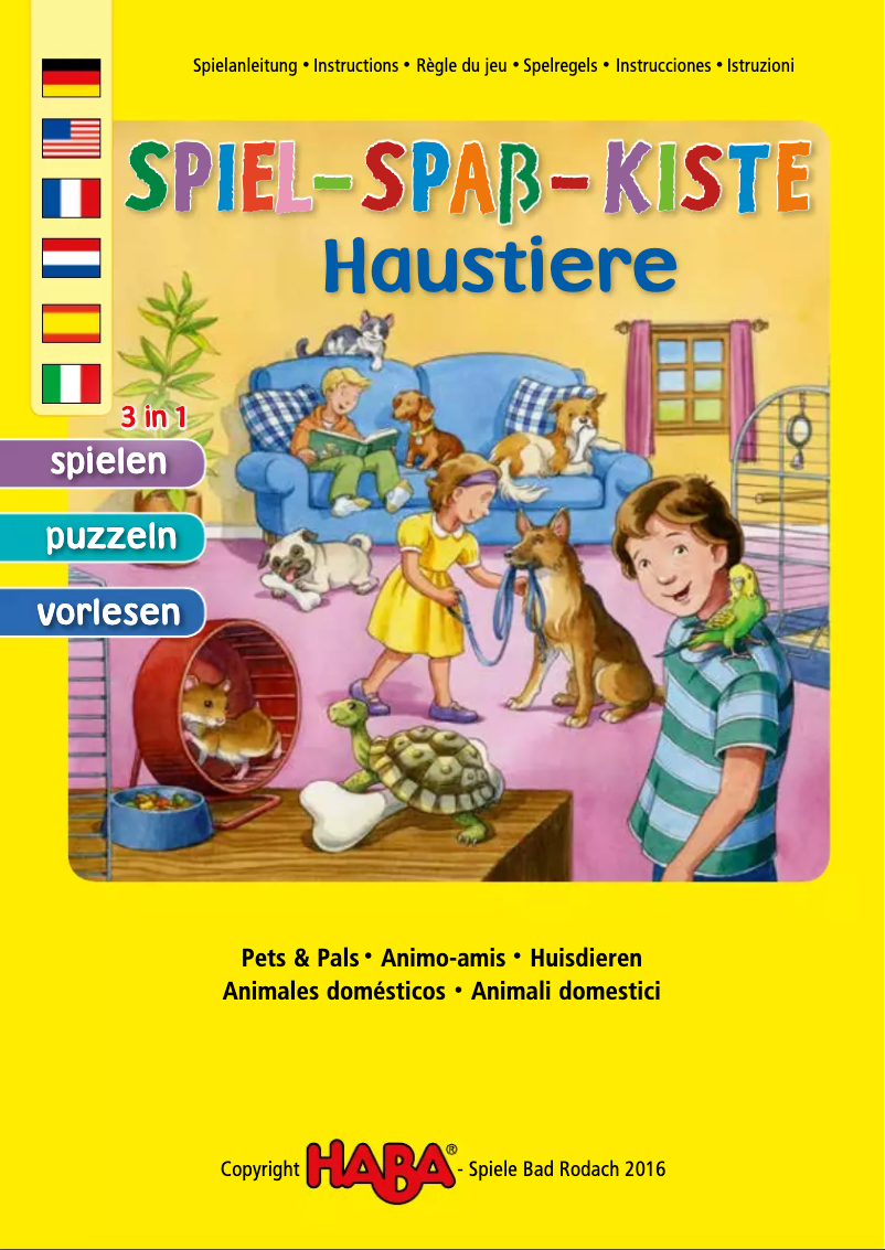 Página 1 del manual Manual de usuario HABA Spiel-Spaß-Kiste Haustiere