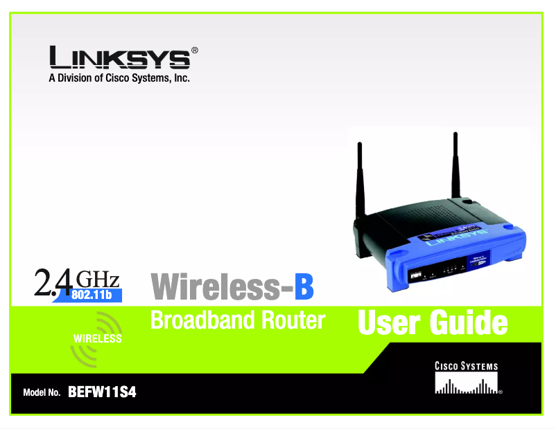 Página nº 1 - Manual de usuario Linksys BEFW11S4