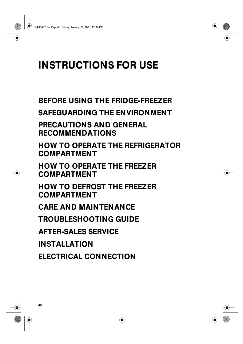 Imagen de la primera página del manual del dispositivo ARC 5530