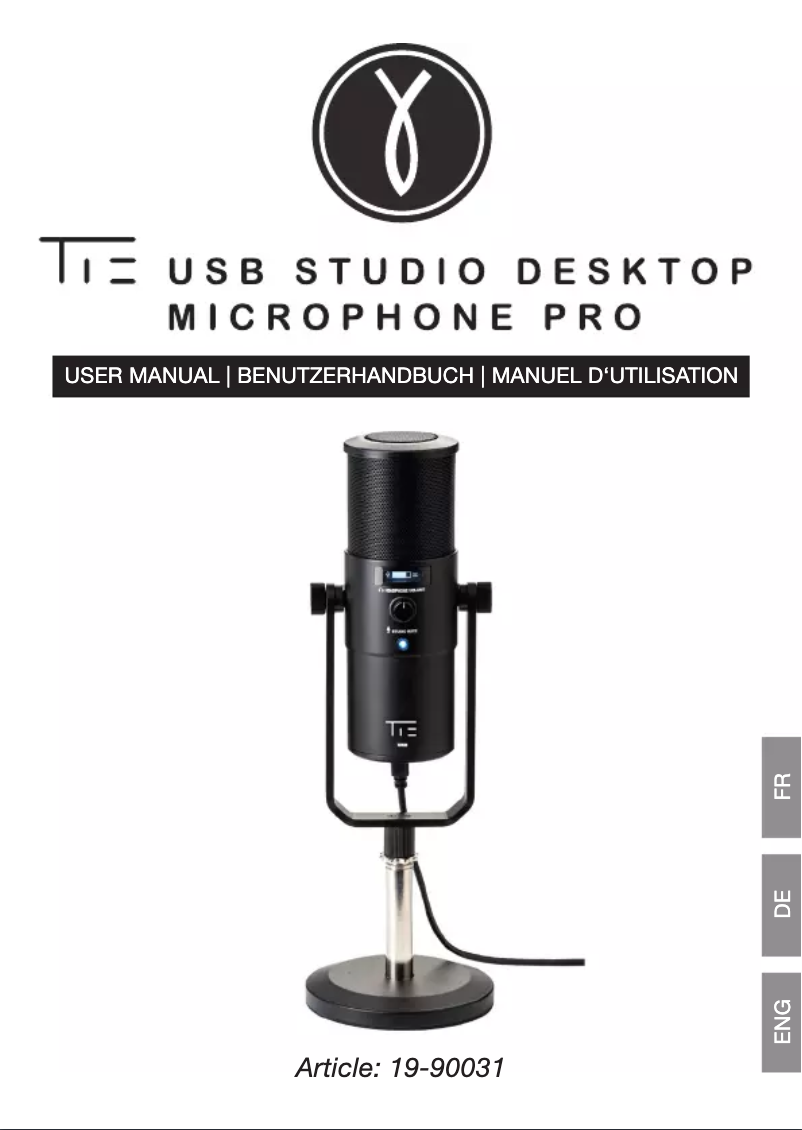 Página 1 del manual Manual de usuario TIE Audio TUR 88 Supernova