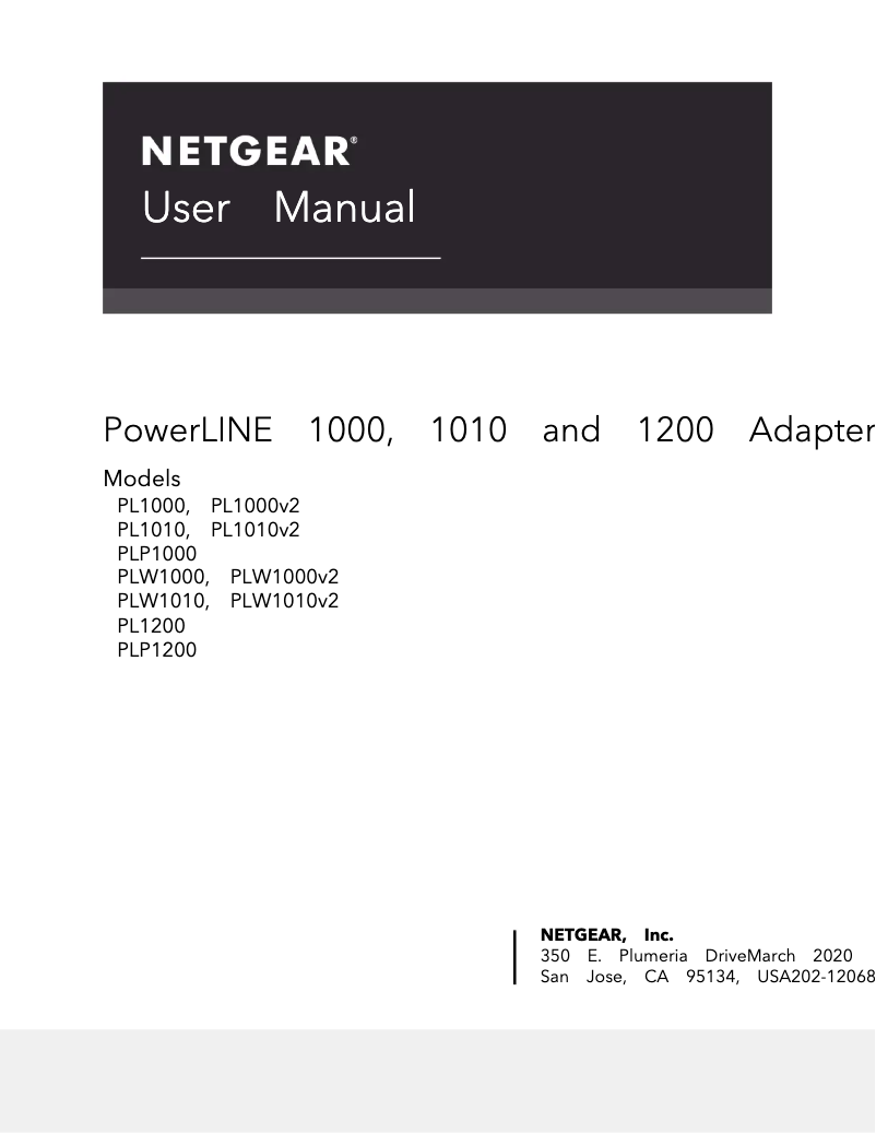 Página nº 1 - Manual de usuario Netgear PLW1010v2